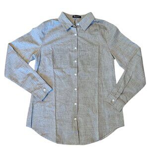 Fuinloth Long Sleeve Dress Shirt Button Down Classic Collar Work Size Medium NWT
